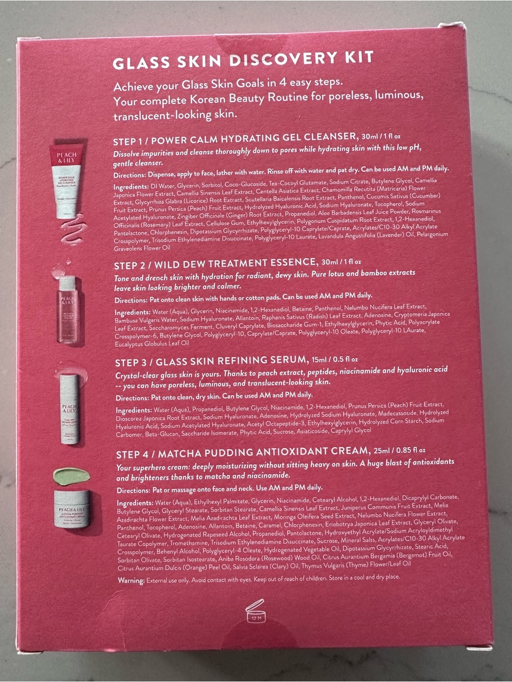 Peach & Lily Korean Beauty Glass Skin Discovery Kit - NIB Sealed Retail $65 - Picture 7 of 15